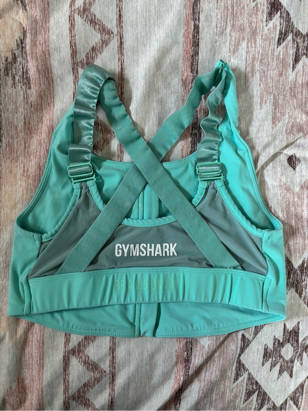 Gymshark Mint Green Crossback Support Sports Bra